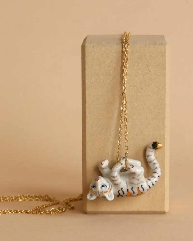 Gold Tiger Necklace>Camp Hollow Fashion