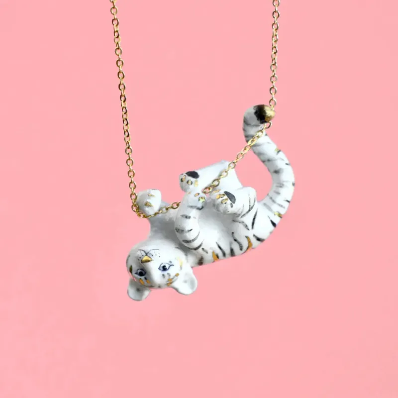 Gold Tiger Necklace>Camp Hollow Fashion