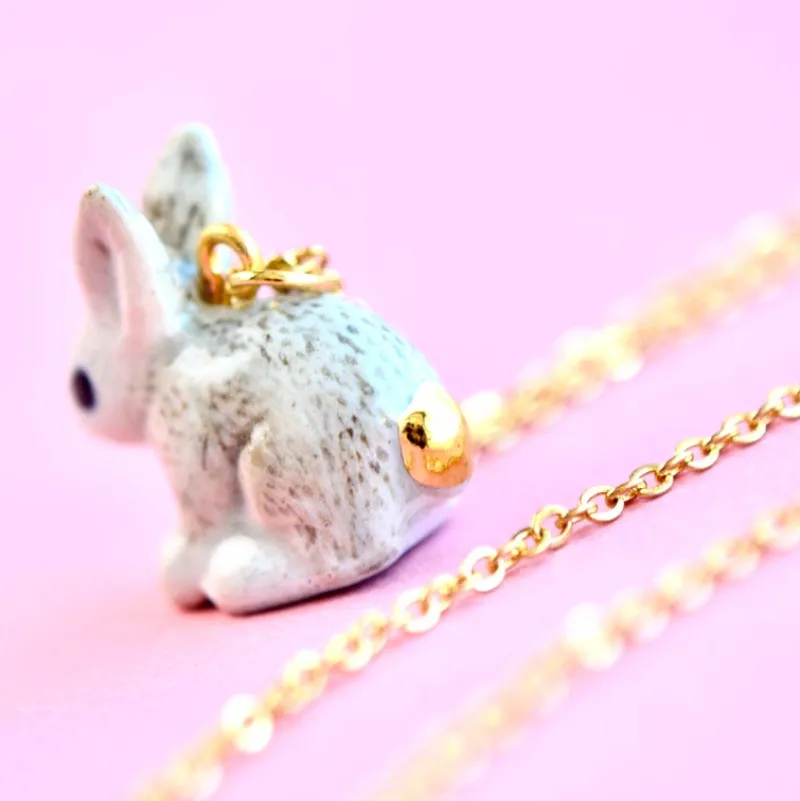 Goldentail Rabbit Necklace>Camp Hollow Online