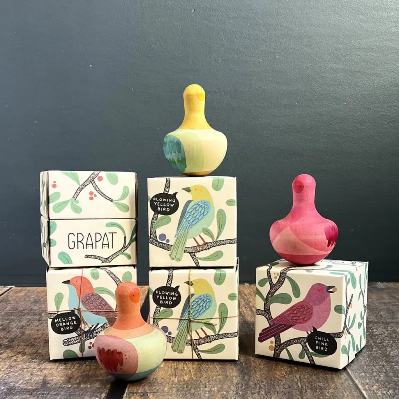 Chill Pink Bird Rocking Toy>Grapat Online