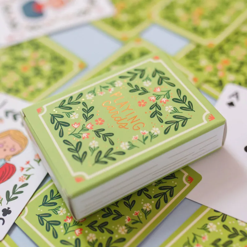 Green Floral Deck of Playing Cards>Pippi Post Hot