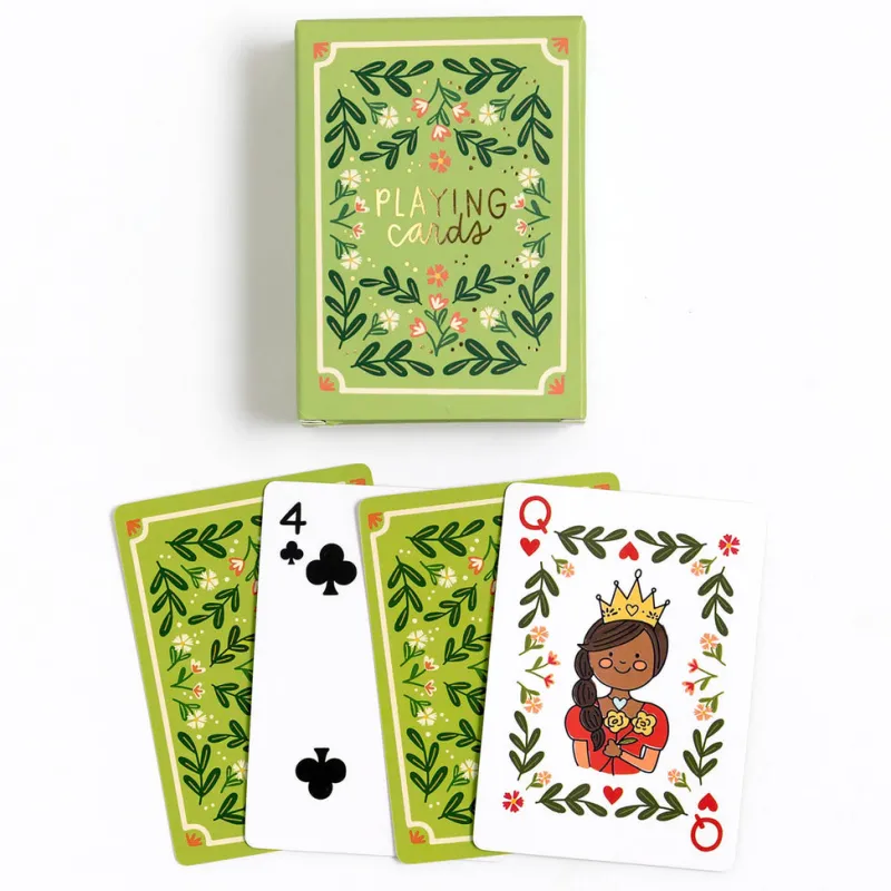 Green Floral Deck of Playing Cards>Pippi Post Hot