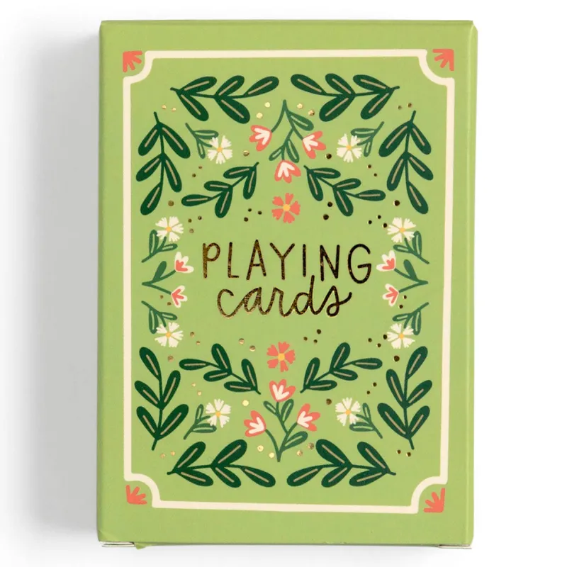 Green Floral Deck of Playing Cards>Pippi Post Hot