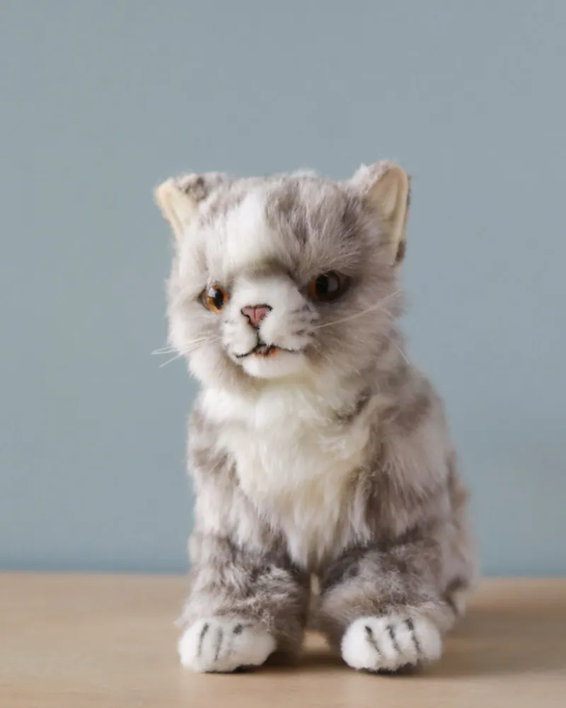 Grey Cat Stuffed Animal>Hansa Best