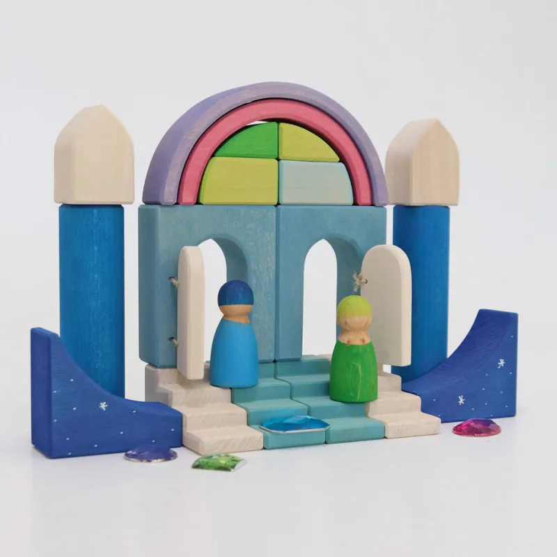 Grimm's Building World Polar Light Block Set>Grimms Best