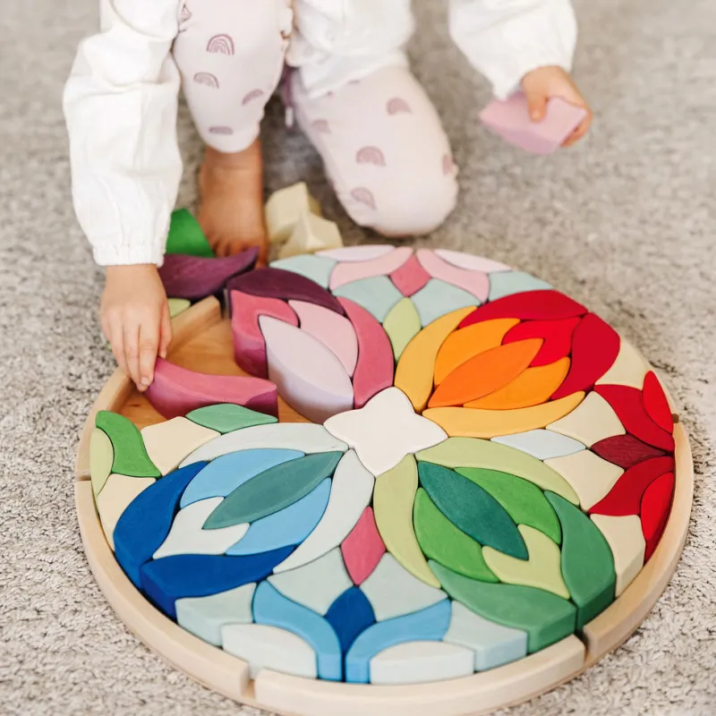 Grimm's Lara Circle Flower Building Set>Grimms New