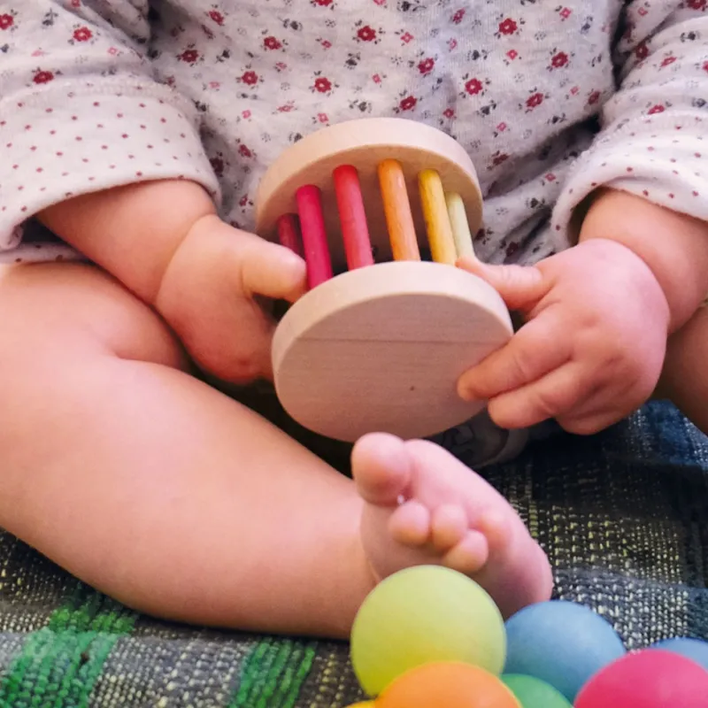Grimm's Mini Rolling Rattle Wheel>Grimms Discount