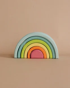 Grimm's Small Wooden Rainbow, Pastel>Grimms Hot