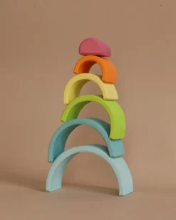 Grimm's Small Wooden Rainbow, Pastel>Grimms Hot