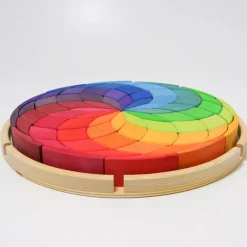 Grimm's Wooden Color Spiral Block Set><noscript><img width=