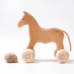 Grimm's Wooden Horse Willy Push Toy><noscript><img width=