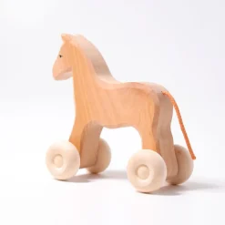 Grimm's Wooden Horse Willy Push Toy><noscript><img width=