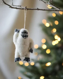 Handmade Felt Yeti Christmas Tree Ornament>Felt So Good Best