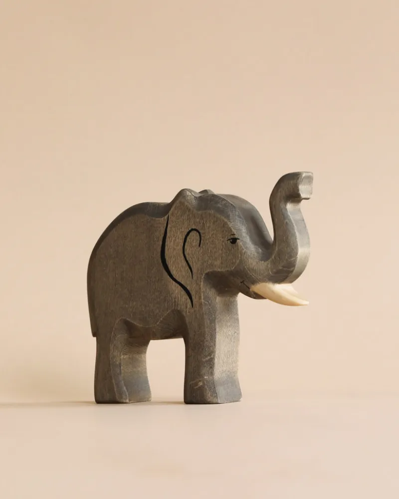 Handmade Elephant - Trunk Raised>Holzwald Online