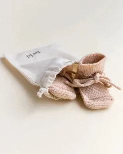 Handmade Merino Wool Booties - Apricot>HVID Discount