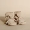 Handmade Merino Wool Booties - Sand>HVID Sale
