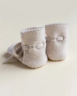 Handmade Merino Wool Booties - Cream>HVID Clearance