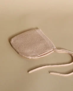 Handmade Merino Wool Newborn Bonnet - Apricot>HVID Clearance