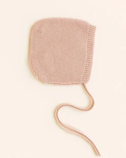 Handmade Merino Wool Newborn Bonnet - Apricot>HVID Clearance