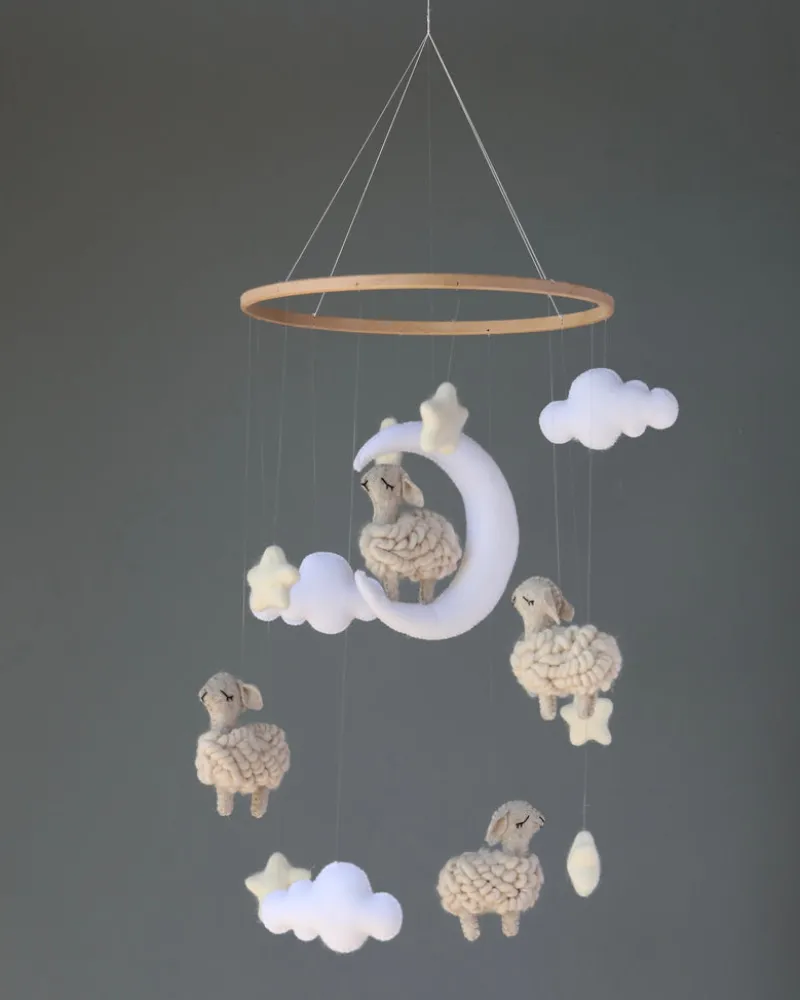Handmade Mobile - Little Sheep - Final Sale>GGC Clearance