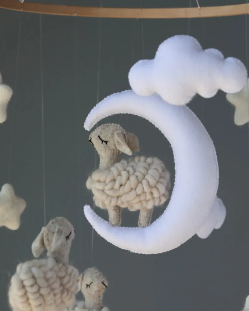 Handmade Mobile - Little Sheep - Final Sale>GGC Clearance
