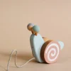 Handmade Pull Along Snail Toy>Friendly toys Online