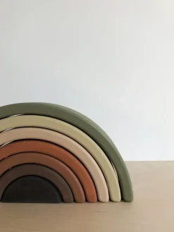 Handmade Rainbow Stacker - Olive><noscript><img width=
