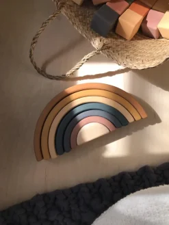 Handmade Rainbow Stacker - Mustard><noscript><img width=