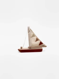 Handmade Small Wooden Boat><noscript><img width=