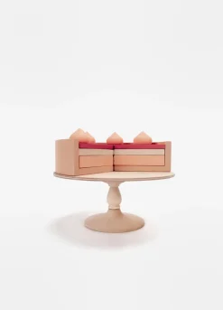 Handmade Strawberry Layer Cake On A Stand><noscript><img width=