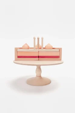 Handmade Strawberry Layer Cake On A Stand><noscript><img width=