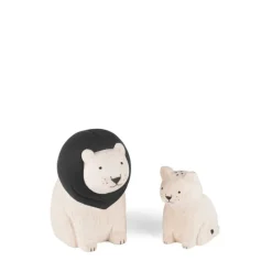 Handmade Tiny Wooden Animals - Lion Family Set of 2>T-Lab Hot