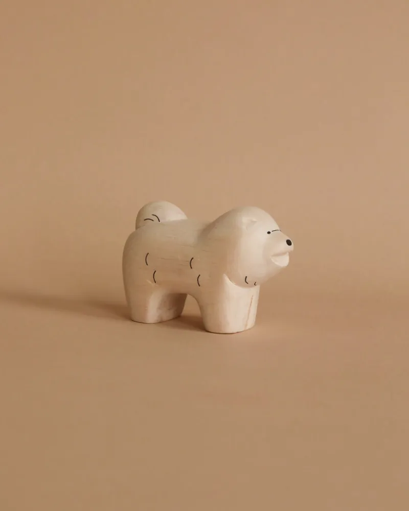 Handmade Tiny Wooden Animals - Chow Chow Dog>T-Lab Sale
