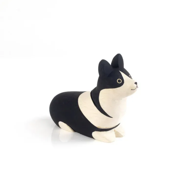 Handmade Tiny Wooden Animals - Corgi Dog>T-Lab Best