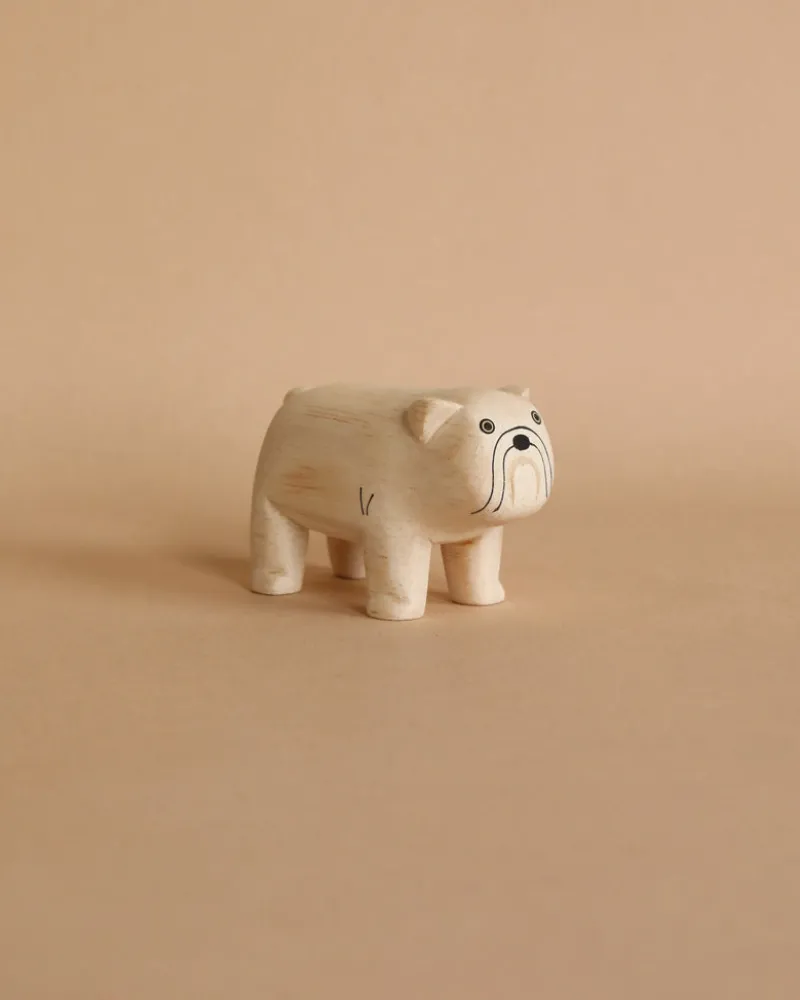 Handmade Tiny Wooden Bulldog>T-Lab Hot