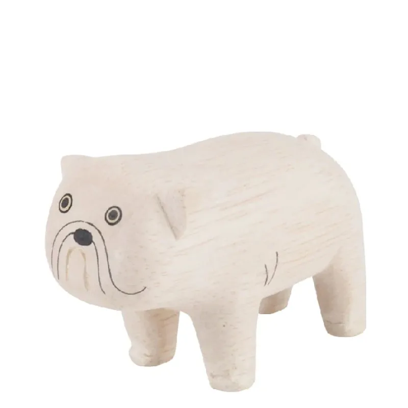 Handmade Tiny Wooden Bulldog>T-Lab Hot