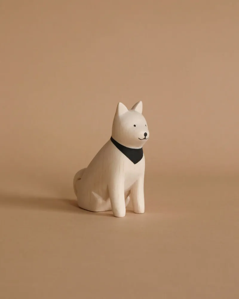 Handmade Tiny Wooden Farm Animals - Akita Dog>T-Lab Best