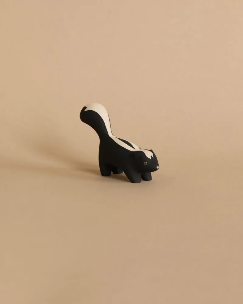 Handmade Tiny Wooden Forest Animals - Skunk>T-Lab Sale