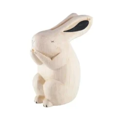 Handmade Tiny Wooden Forest Animals - Bunny>T-Lab Online