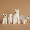 Handmade Tiny Wooden Polar Bears>T-Lab Clearance