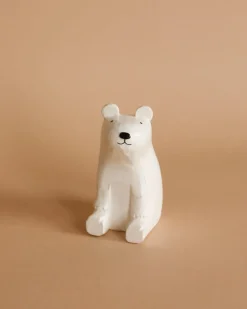 Handmade Tiny Wooden Polar Bears><noscript><img width=