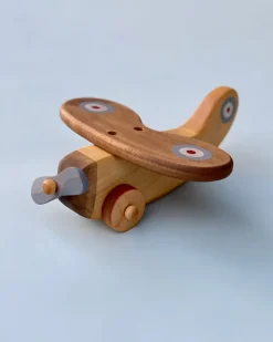 Handmade Wooden Airplane><noscript><img width=