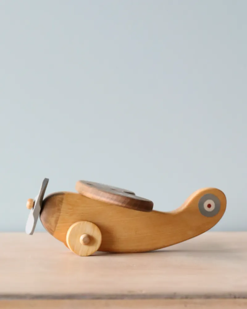 Handmade Wooden Airplane>Friendly toys Online