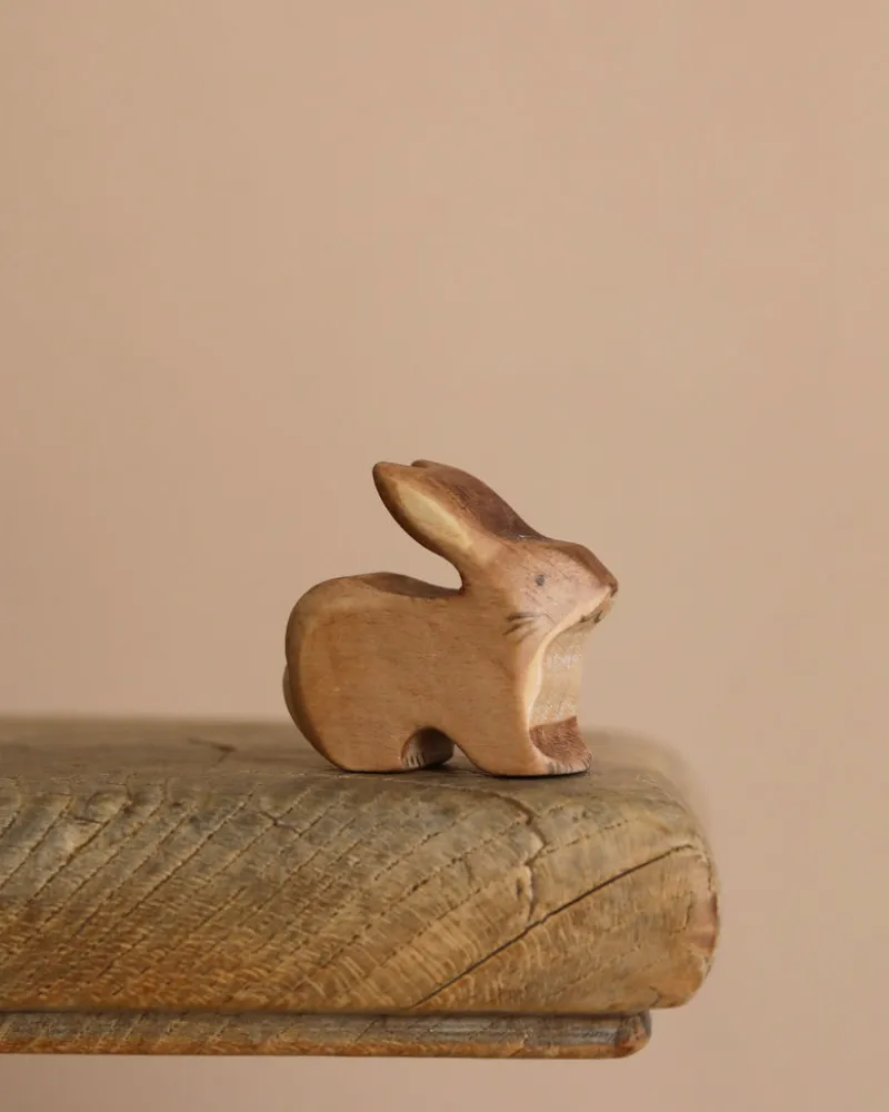 Handmade Wooden Brown Rabbit>Eric & Albert Hot