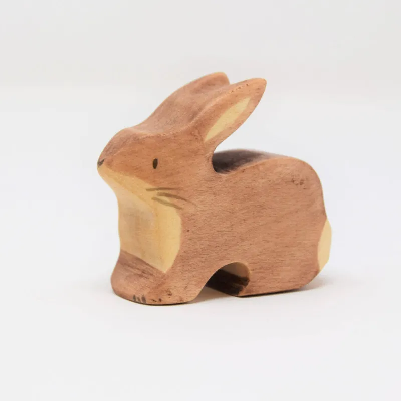 Handmade Wooden Brown Rabbit>Eric & Albert Hot