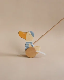 Handmade Wooden Duck Push Toy>Friendly toys Sale