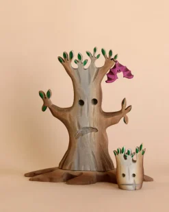 Handmade Wooden Halloween Trees & Bat Set>Bumbu Toys Fashion