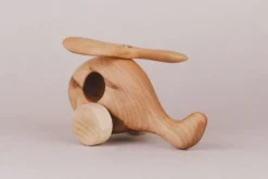 Handmade Wooden Helicopter><noscript><img width=