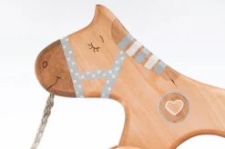 Handmade Wooden Horse Pull Toy | Blue></noscript>Friendly toys Online