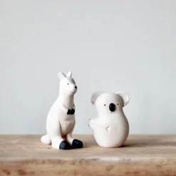 Handmade Wooden Kangaroo><noscript><img width=